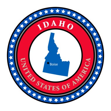 Label Idaho clipart