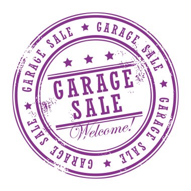 Stamp Garage sale clipart