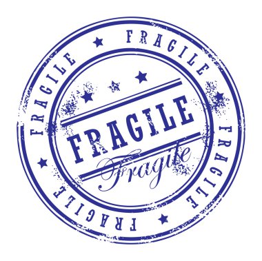 Stamp Fragile clipart