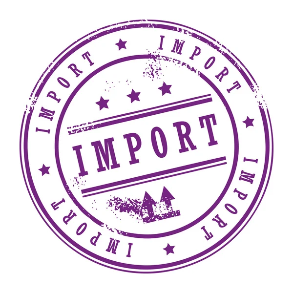 Stempel importeren — Stockvector