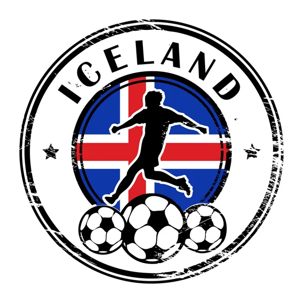 アイスランドのフットボール — ストックベクタ