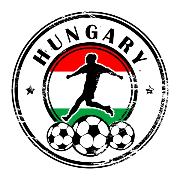 Der ungarische Fußball — Stockvektor