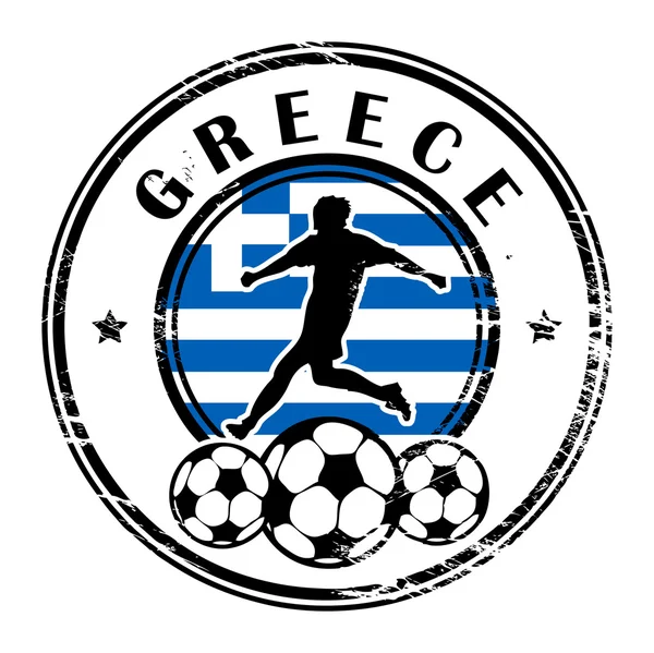Yunanistan Futbol — Stok Vektör