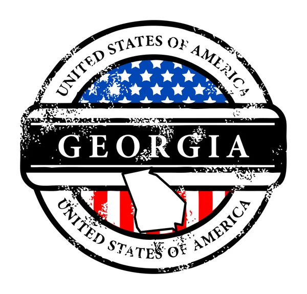 Stempel van Georgië — Stockvector