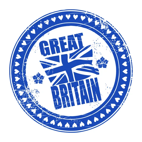 Σφραγίδα μεγάλη Βρετανία — Διανυσματικό Αρχείο