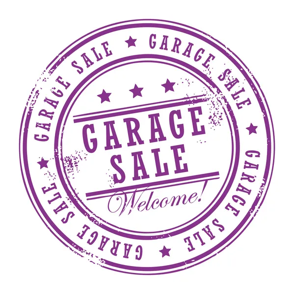 Stamp Garage sale — Stock Vector