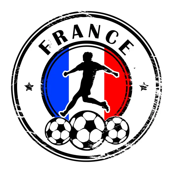 Fransa futbol — Stok Vektör