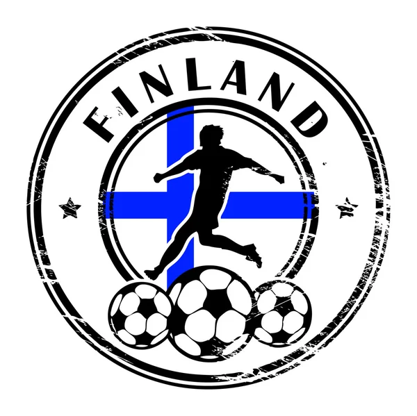 Finlandia fútbol — Vector de stock