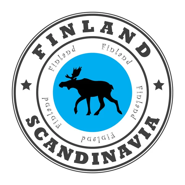 フィンランドをスタンプします。 — ストックベクタ