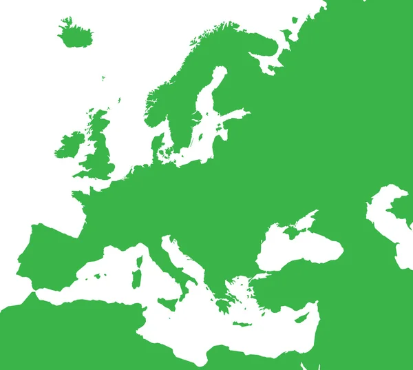 Europa siluett — Stock vektor