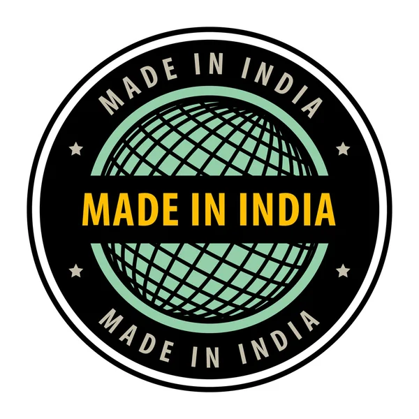 Prodotto in India — Vettoriale Stock