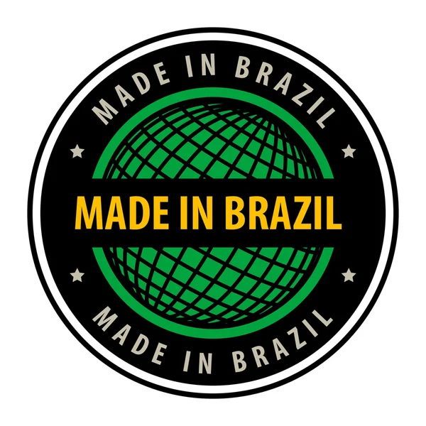 Φτιαγμένο στη Βραζιλία — Διανυσματικό Αρχείο