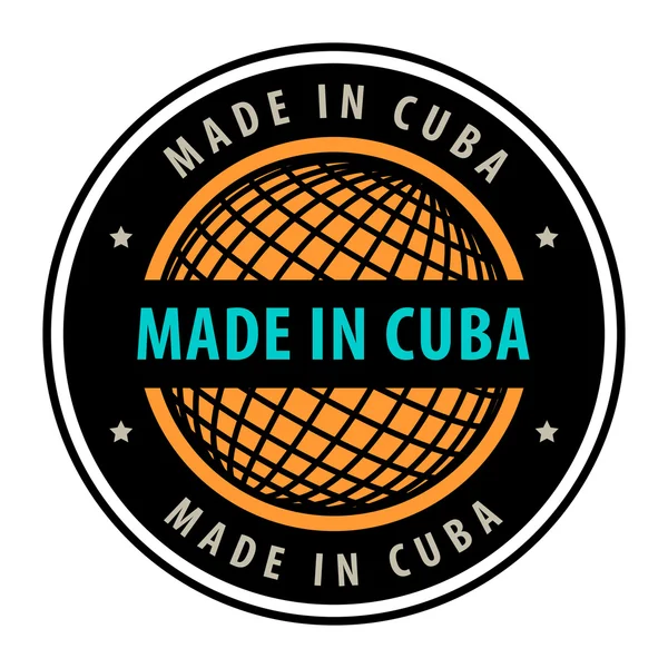 Made in Cuba — Stock Vector