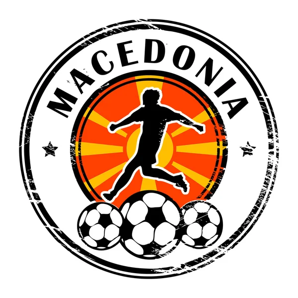 Macedonia calcio — Vettoriale Stock