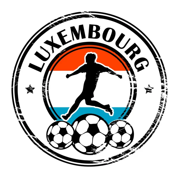 Luxembourg futebol — Vetor de Stock