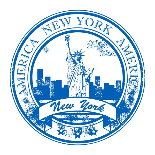 Pieczęć Nowego Jorku, Ameryka — Wektor stockowy
