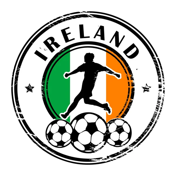 Irlanda fútbol — Vector de stock