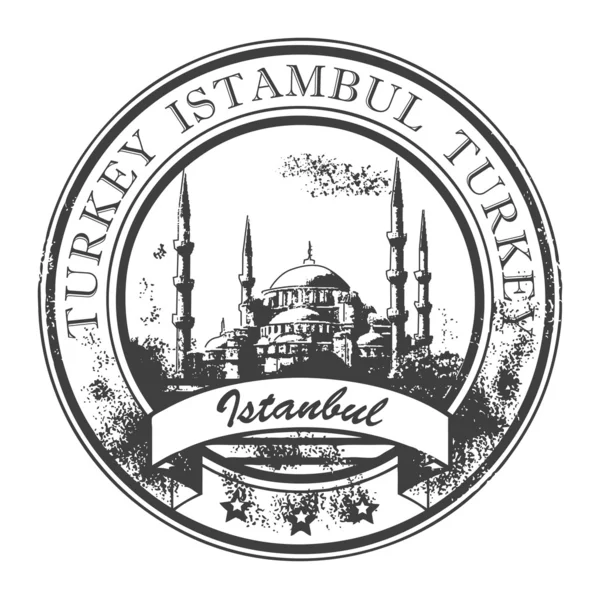 Pul Istanbul, Türkiye — Stok Vektör
