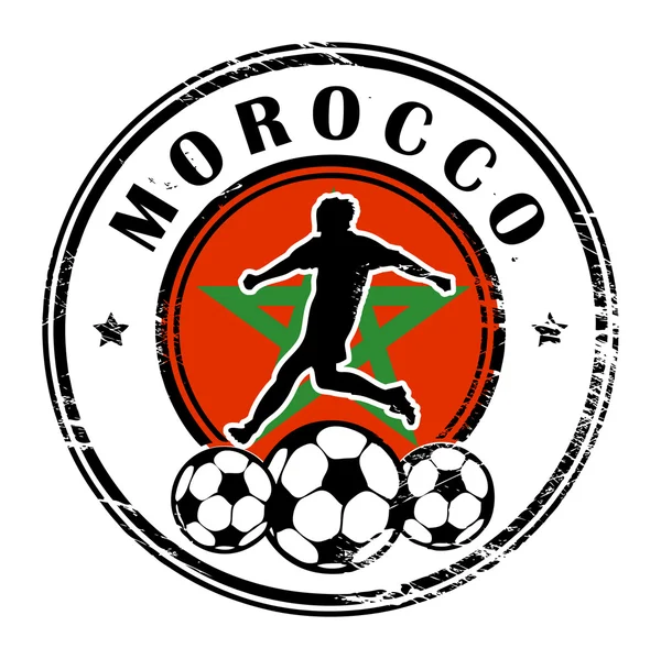 Marocko fotboll — Stock vektor