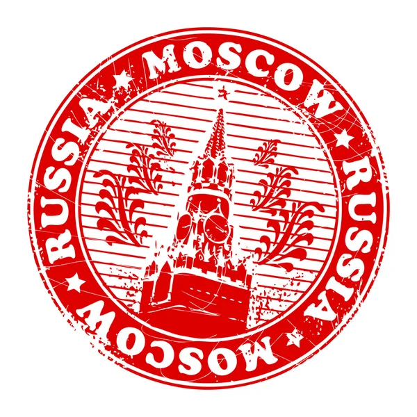 Stamp Moscow, Russia — Stock Vector