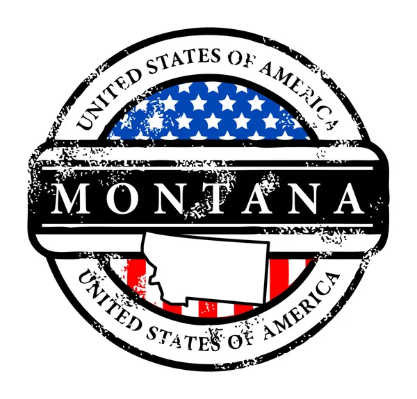 Francobollo Montana — Vettoriale Stock
