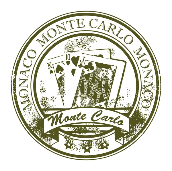Штамп Монте-Карло — стоковый вектор