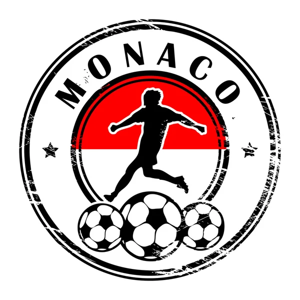 Mónaco fútbol — Vector de stock