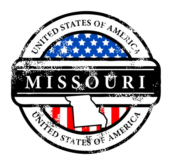 Timbre Missouri — Image vectorielle