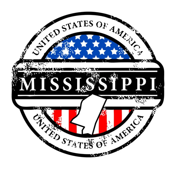Timbre Mississippi — Image vectorielle