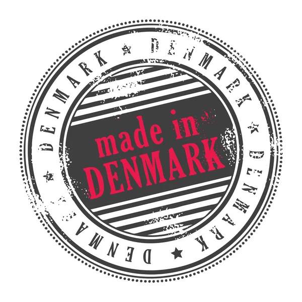 Prodotto in Danimarca — Vettoriale Stock