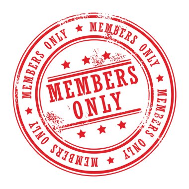 Stamp Members Only clipart