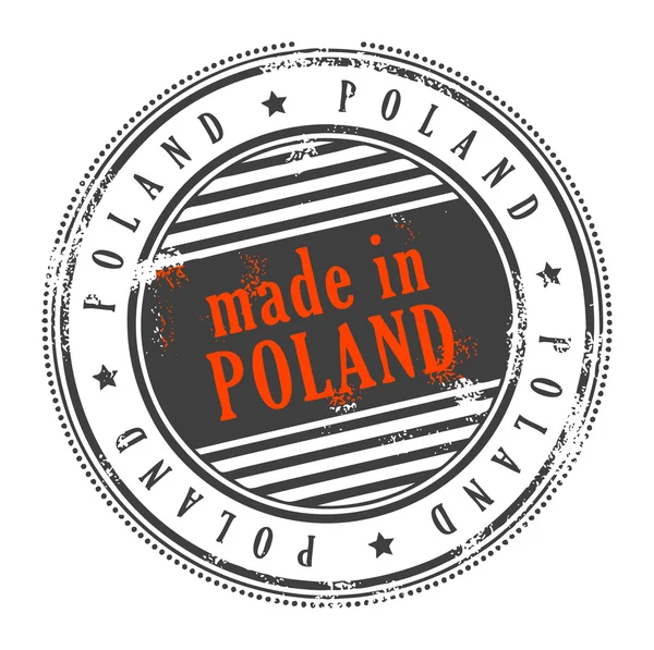 A Lengyelországban gyártott — Stock Vector