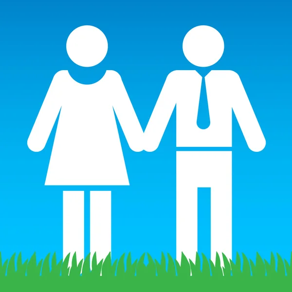 Man and Woman — Stock Vector