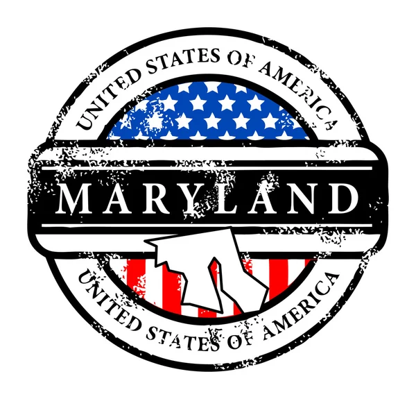 Francobolli Maryland — Vettoriale Stock