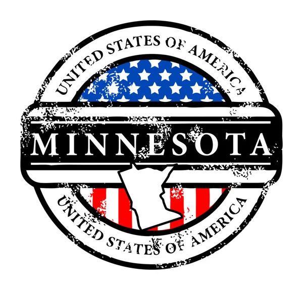 Timbre Minnesota — Image vectorielle