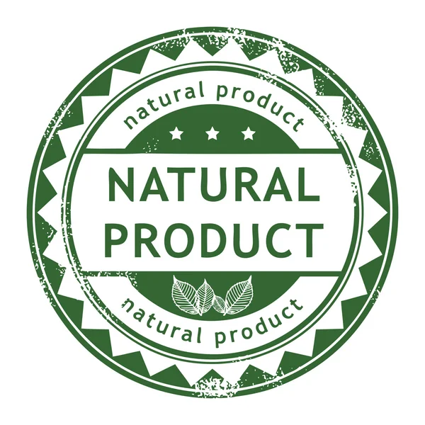 Stempel natuurproduct — Stockvector