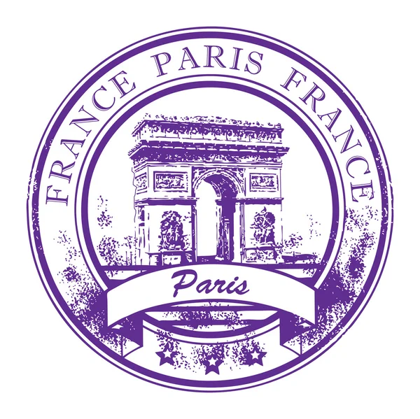 Selo Paris, França — Vetor de Stock