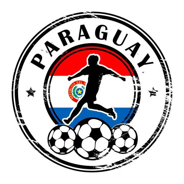 Paraguay Fútbol — Vector de stock