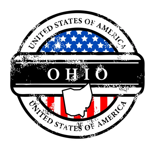 Francobollo Ohio — Vettoriale Stock