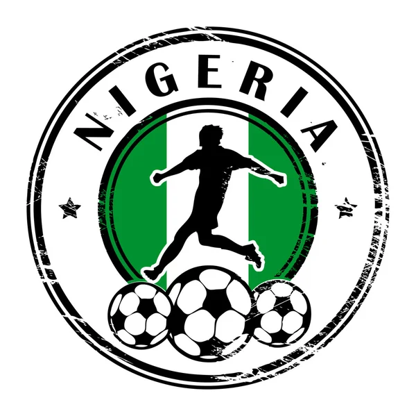 Nigeria fotboll — Stock vektor