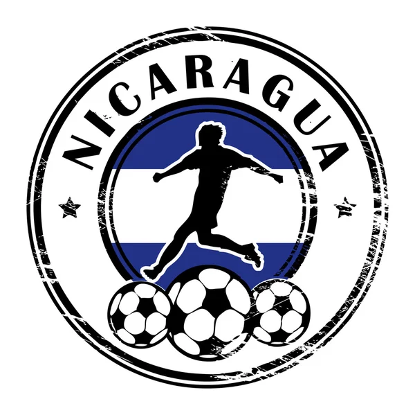 尼加拉瓜足球 — 图库矢量图片