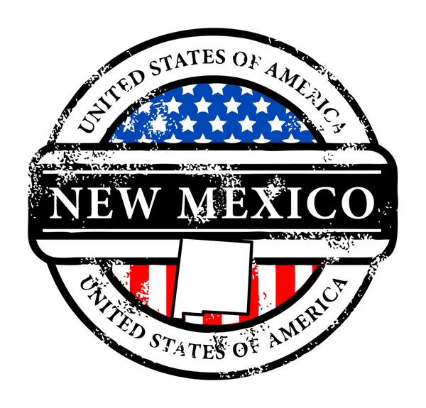 Stamp New Mexico — Stock Vector