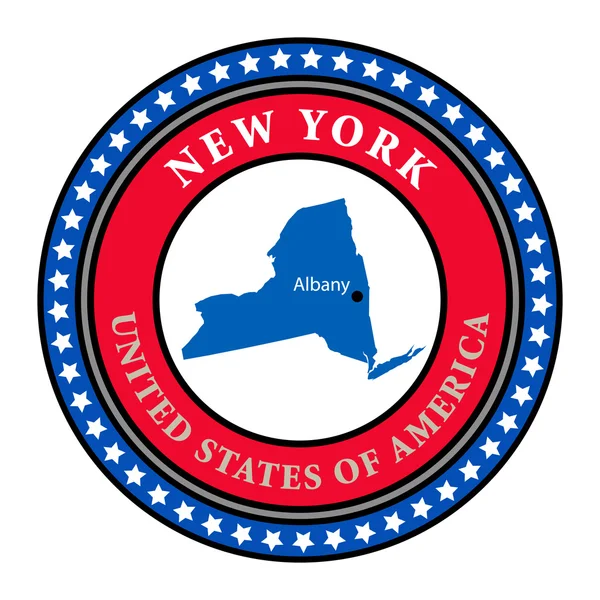 Étiquette new york — Image vectorielle