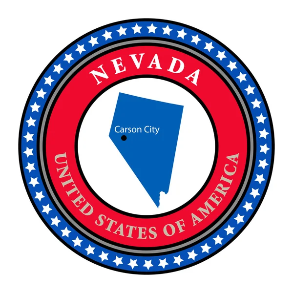 Label Nevada — Stock Vector