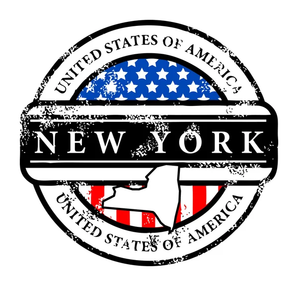 Stamp New York — Stock Vector
