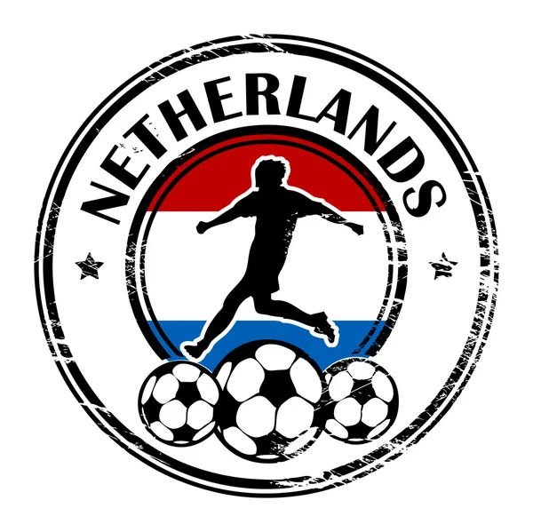 Países Bajos fútbol — Vector de stock