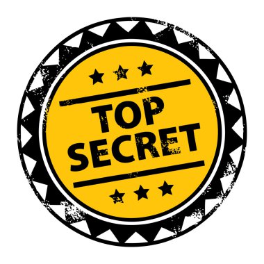 Stamp Top Secret clipart