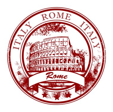 Stamp Rome, Italy