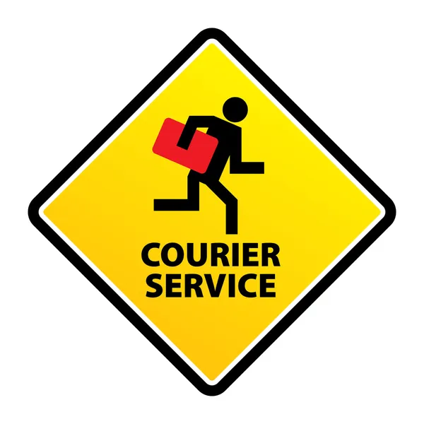 Delivery man sign — Stock Vector