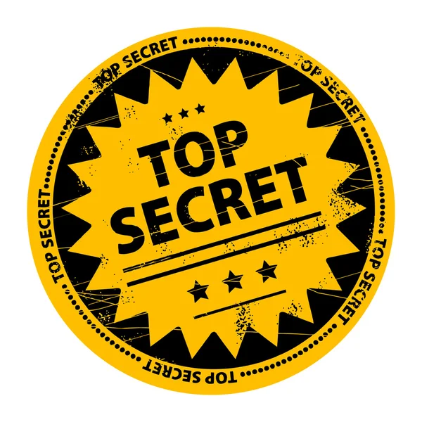 Stamp Top Secret — Stock Vector